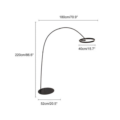 Lampadaire Arc Circulaire à LED