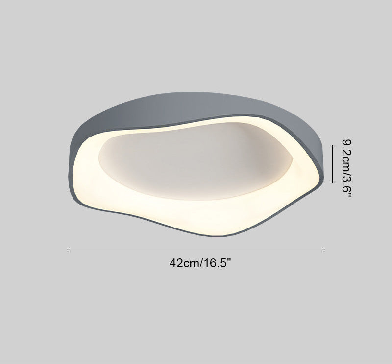 Modern Round Wavy Ceiling Light