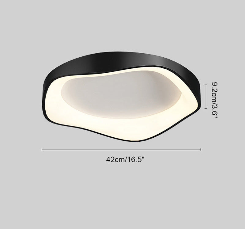 Modern Round Wavy Ceiling Light