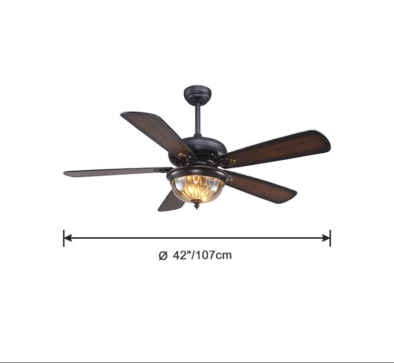 Heritage Walnut Ceiling Fan