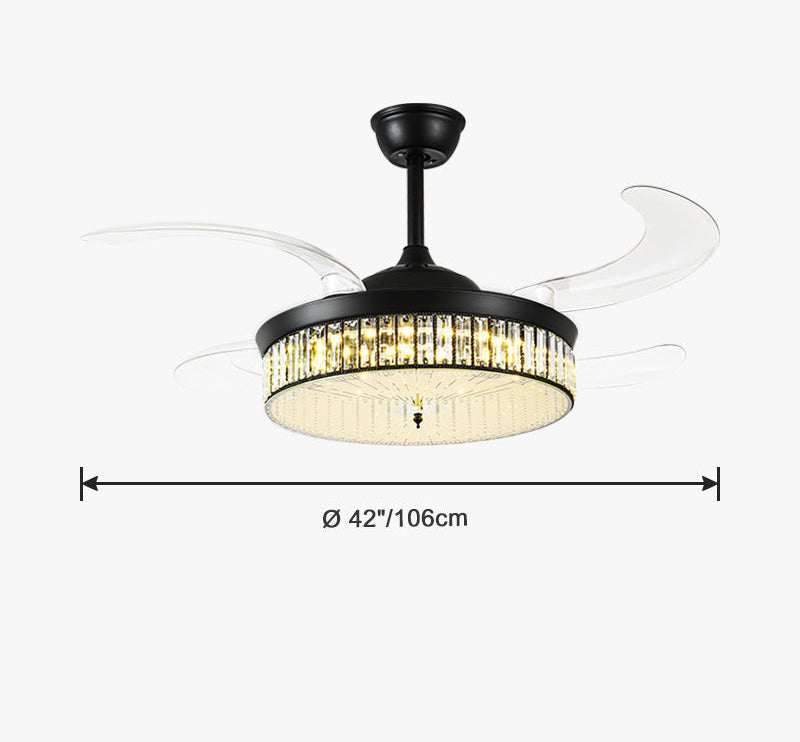 Retractable Ceiling Fan - Cristalys