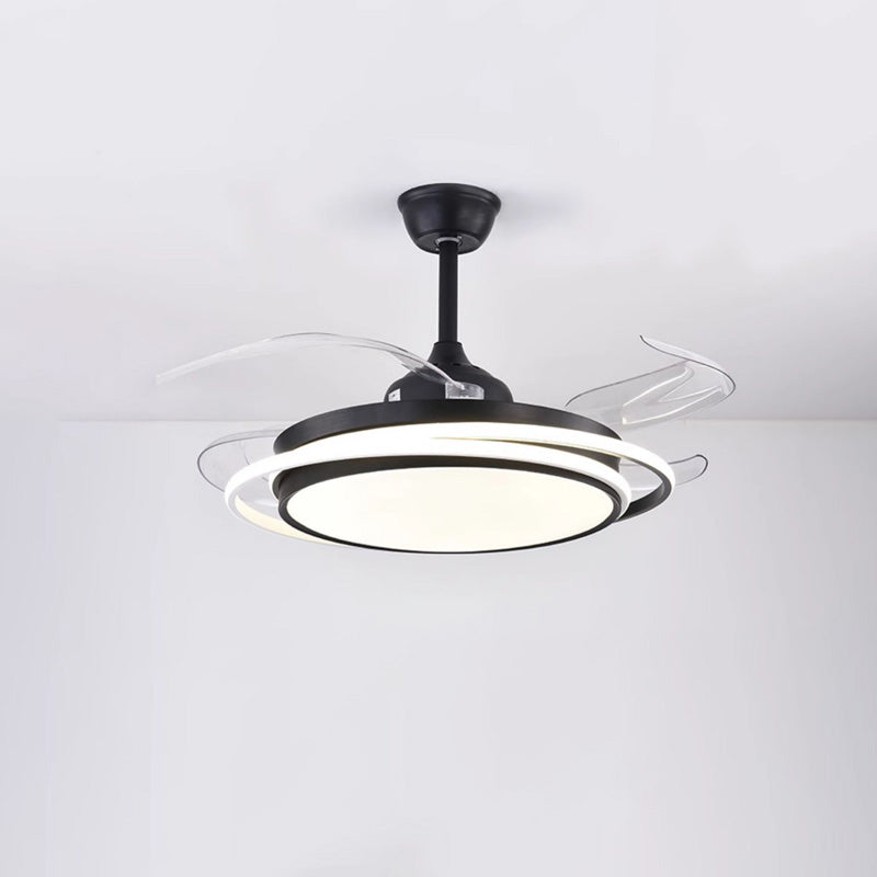 AeroFold Retractable Ceiling Fan with Integrated LED Lighting