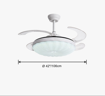 BrightFlow Versatile Lighting Retractable Ceiling Fan