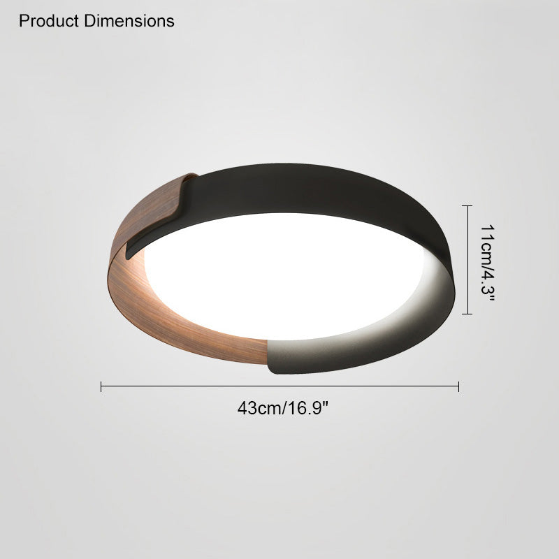 WalnutGlow Ceiling Light