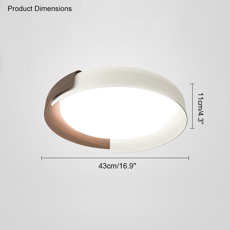 WalnutGlow Ceiling Light