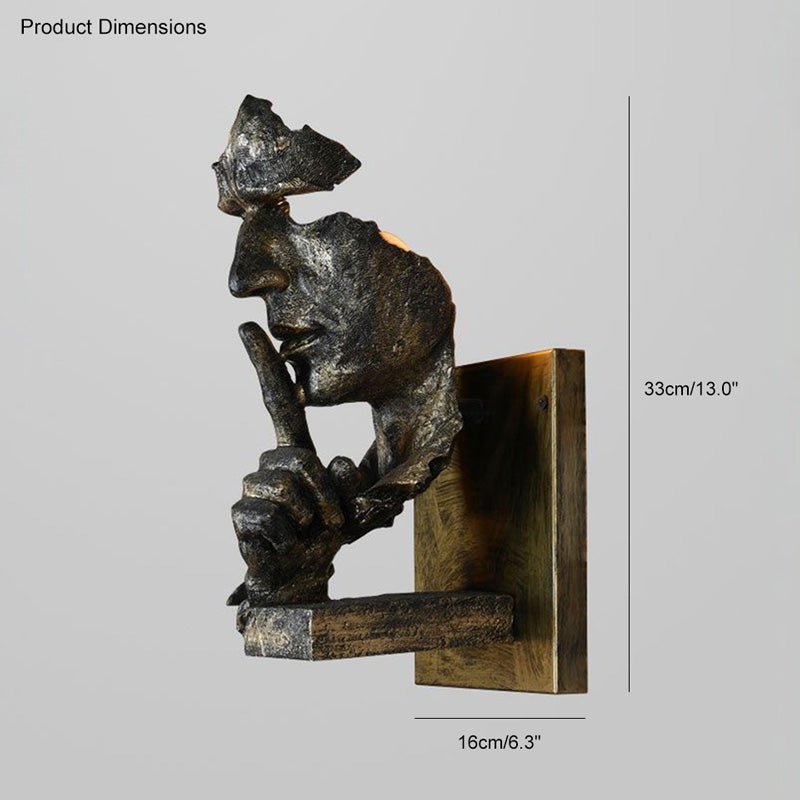 Silence Gesture Sculptural Wall Light