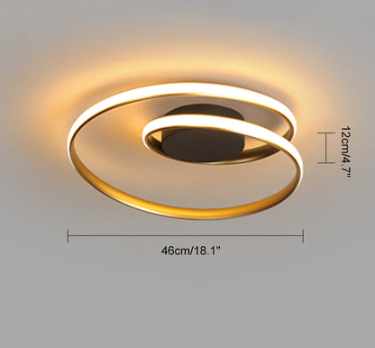 Dimmable LED Spiral Ceiling Light