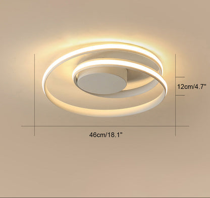 Dimmable LED Spiral Ceiling Light