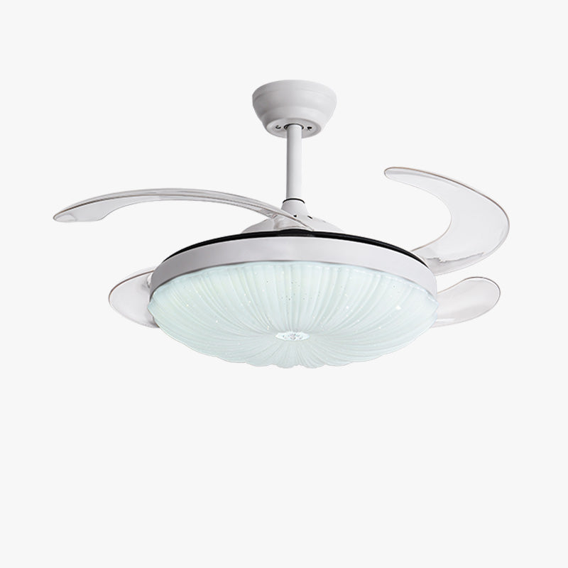BrightFlow Versatile Lighting Retractable Ceiling Fan