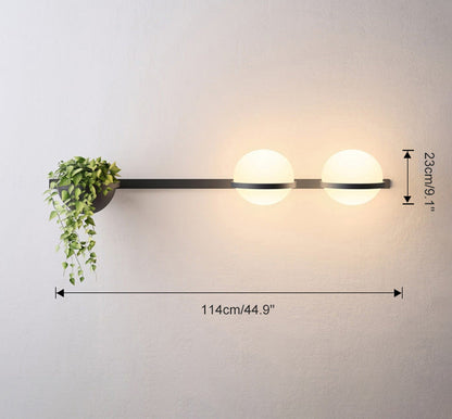 Plant Globe Wall Light