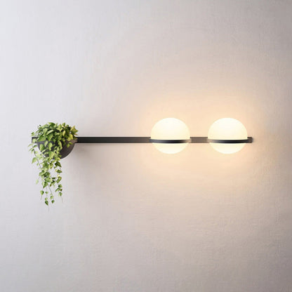 Plant Globe Wall Light