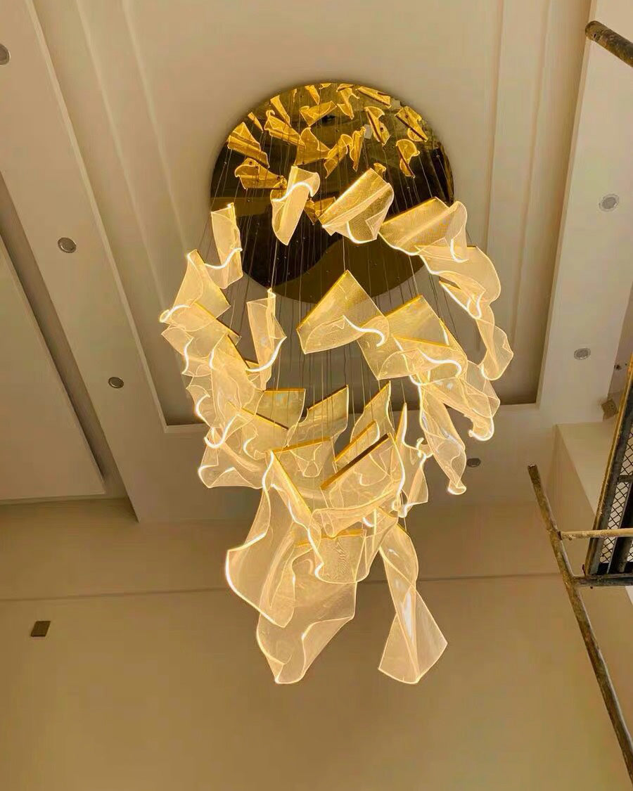 Brass Breeze Chandelier