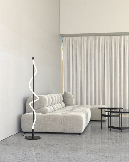 Slim Cylindrical LED Floor Lamp
