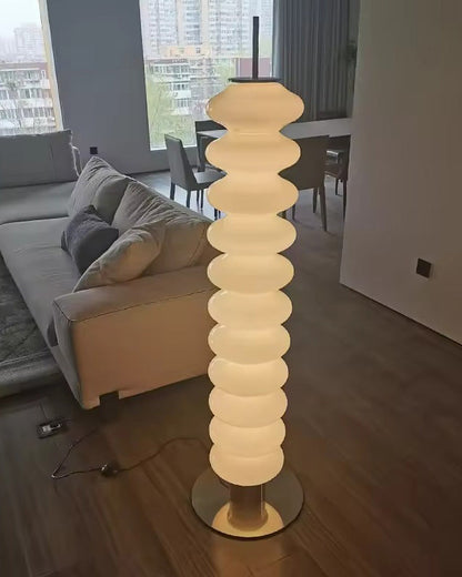 Glass Ball Column Floor Lamp
