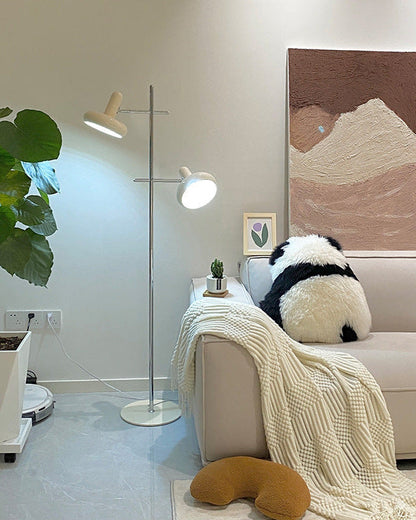 Lampadaire Double Orientable Style Bauhaus