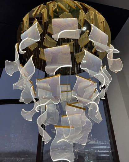 Brass Breeze Chandelier