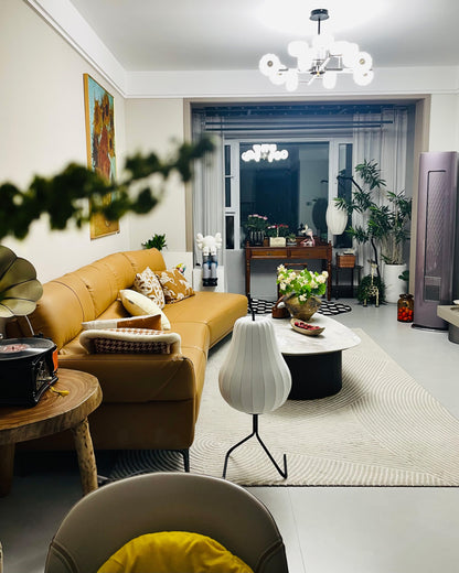 Silk Pear Lantern Floor Lamp