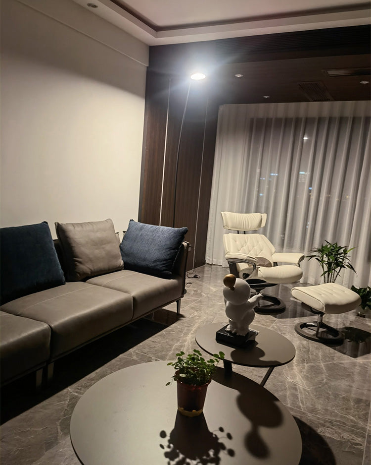 Black Adjustable Slim Floor Lamp