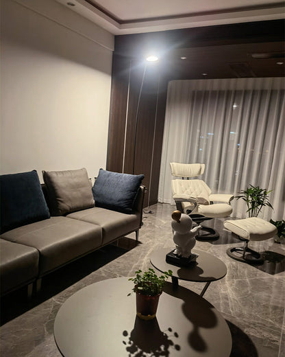 Black Adjustable Slim Floor Lamp