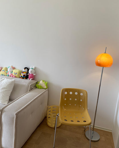 Bauhaus Style Glass Dome Floor Lamp