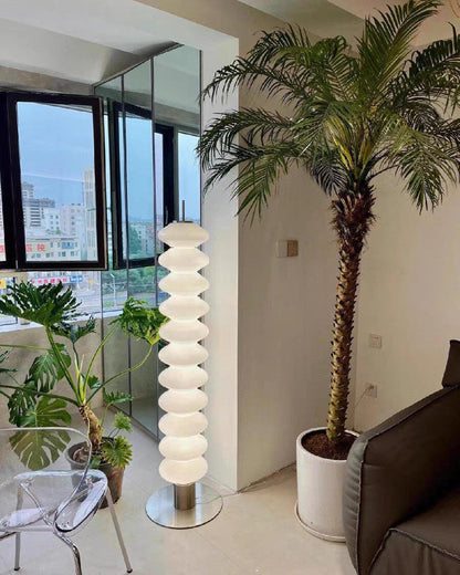 Glass Ball Column Floor Lamp