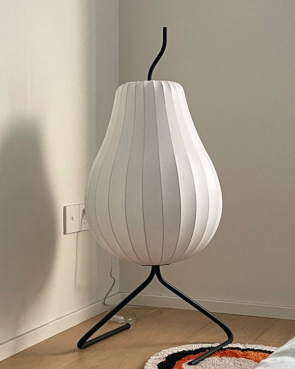 Lampadaire Lanterne Poire en Soie