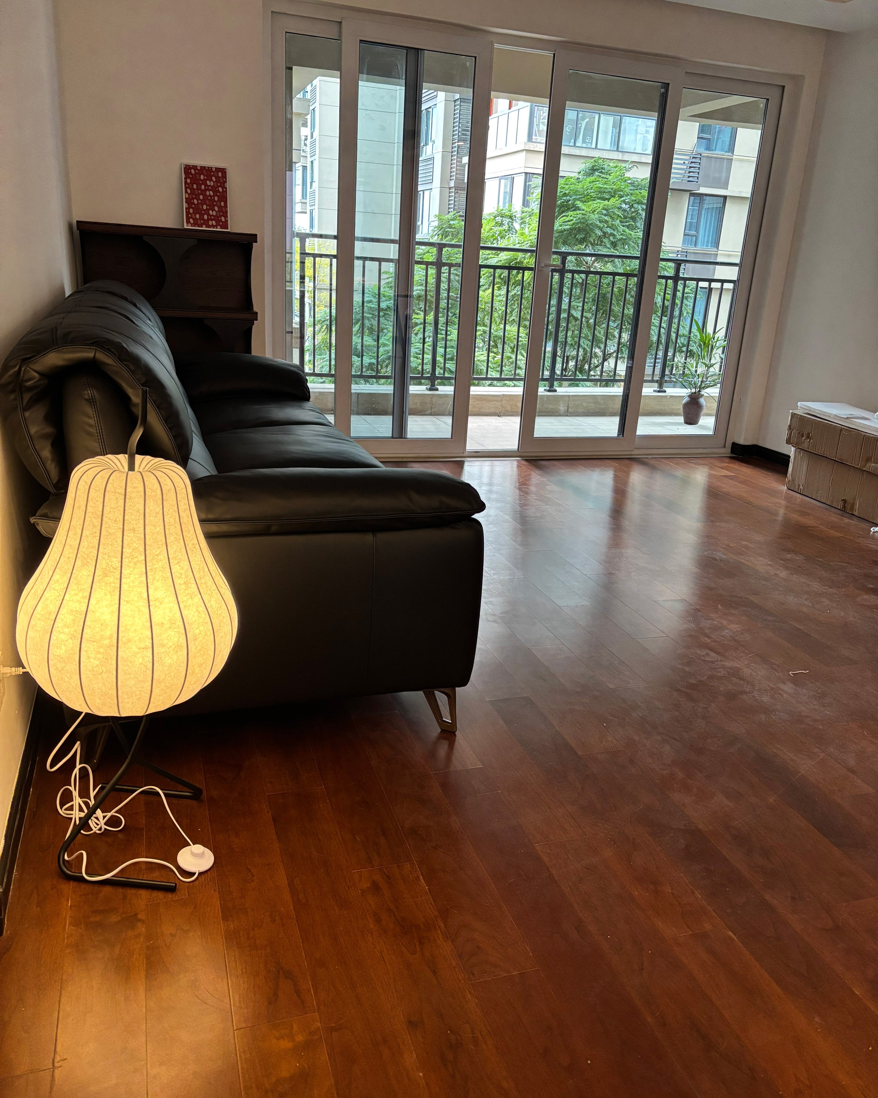 Lampadaire Lanterne Poire en Soie