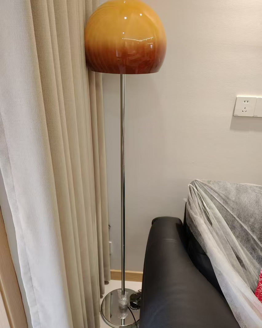Bauhaus Style Glass Dome Floor Lamp