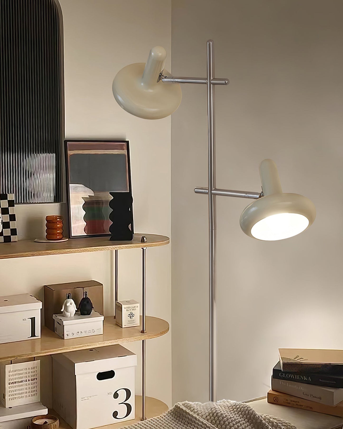 Lampadaire Double Orientable Style Bauhaus