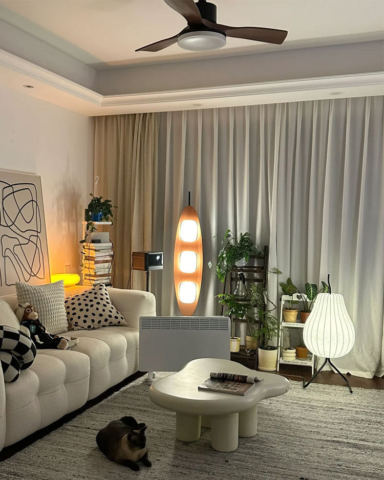 Lampadaire Lanterne Poire en Soie