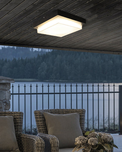 Outdoor Ceiling Light - Square Glow