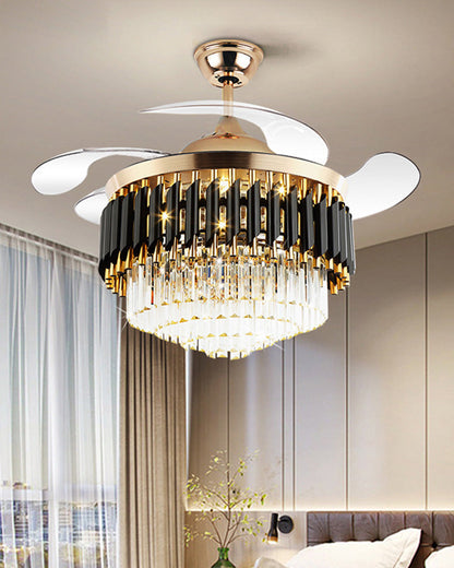 CrystalLux retractable fan