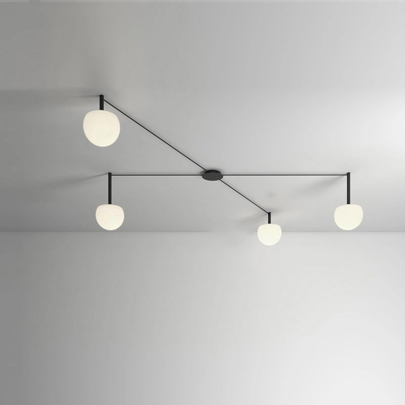 Frosted Glass Globe Ceiling Light