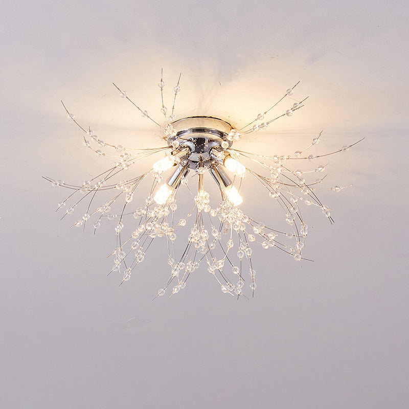 Dandelion Crystal Ceiling Light