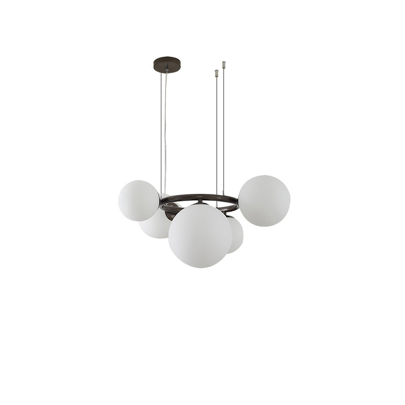 Lustre Boules de Verre Colorées