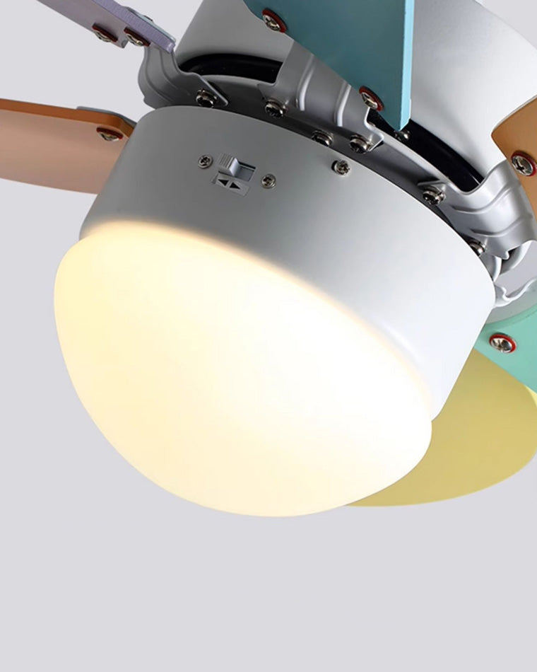 Rainbow Wooden Ceiling Fan
