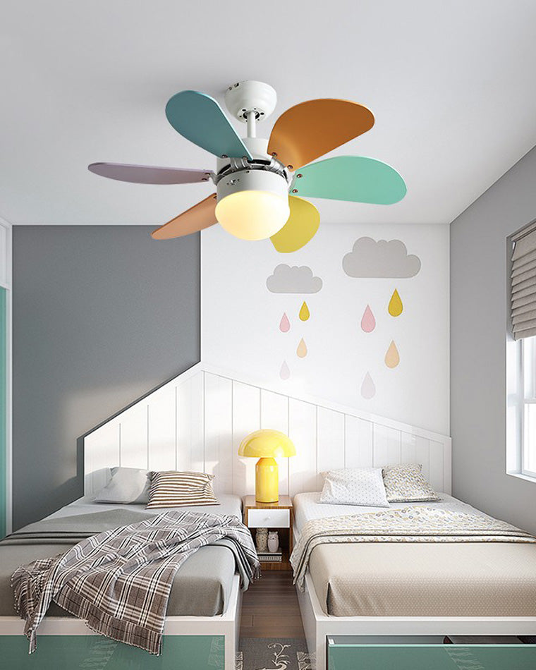 Rainbow Wooden Ceiling Fan