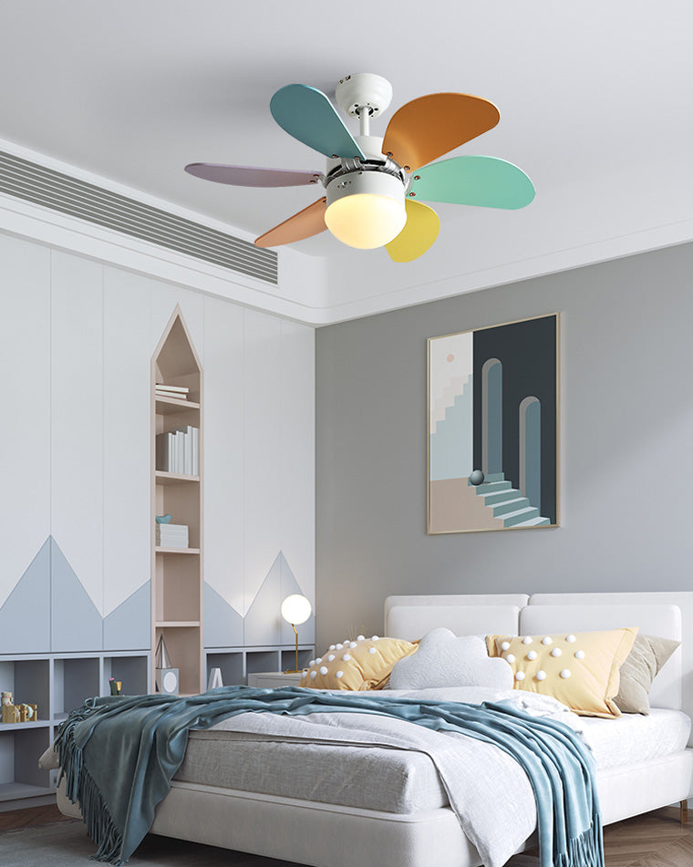 Rainbow Wooden Ceiling Fan