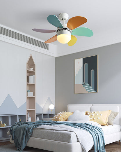 Rainbow Wooden Ceiling Fan