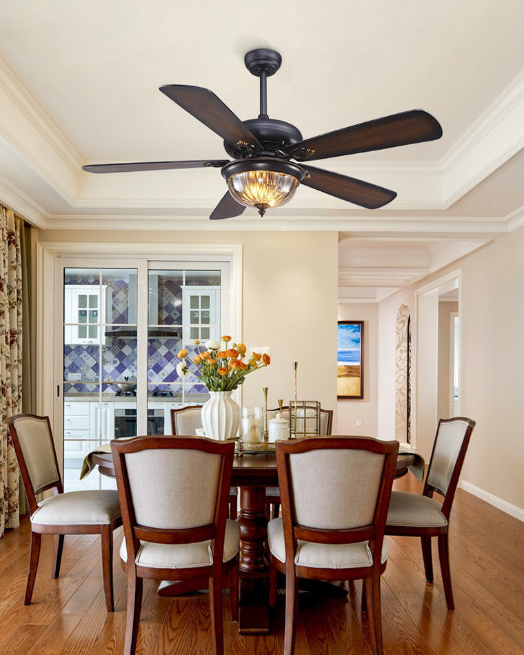 Heritage Walnut Ceiling Fan