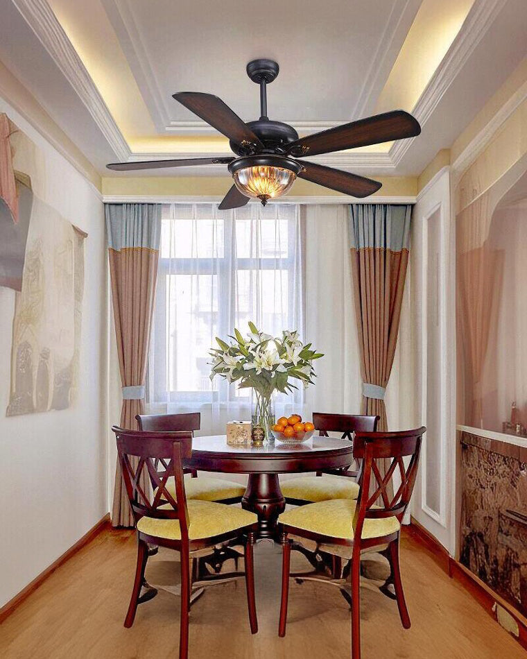 Heritage Walnut Ceiling Fan