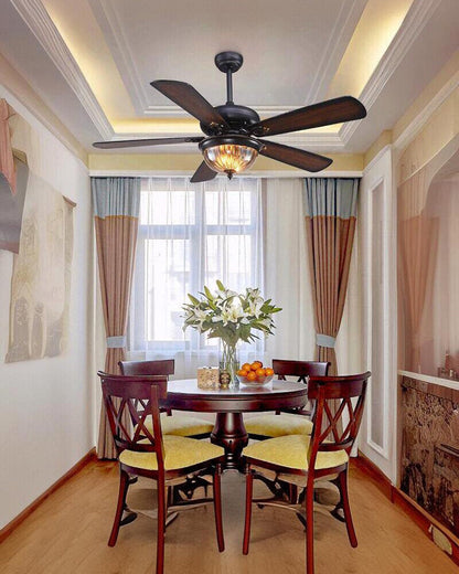 Heritage Walnut Ceiling Fan