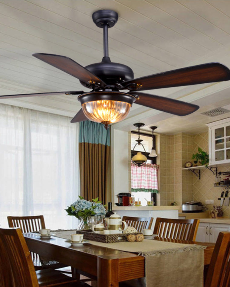 Heritage Walnut Ceiling Fan