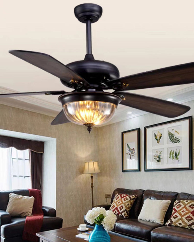 Heritage Walnut Ceiling Fan