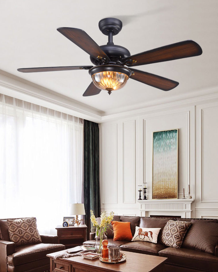 Heritage Walnut Ceiling Fan
