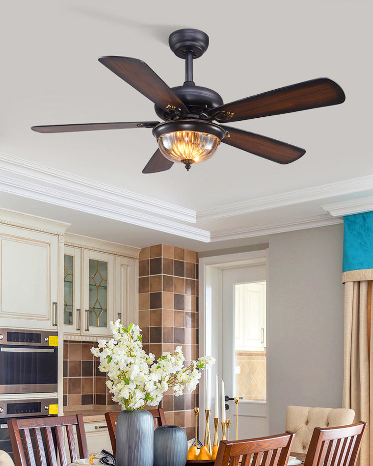 Heritage Walnut Ceiling Fan