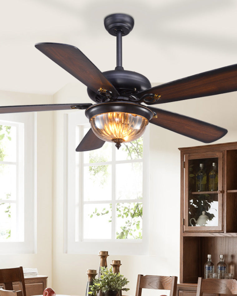 Heritage Walnut Ceiling Fan