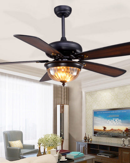 Heritage Walnut Ceiling Fan