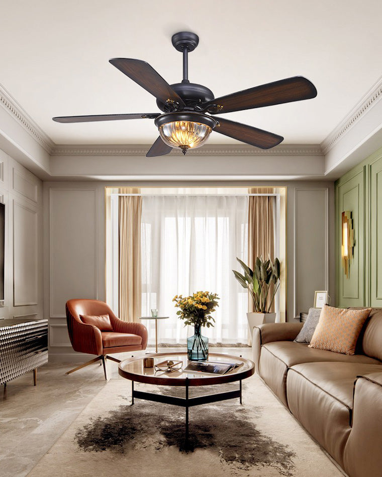 Heritage Walnut Ceiling Fan