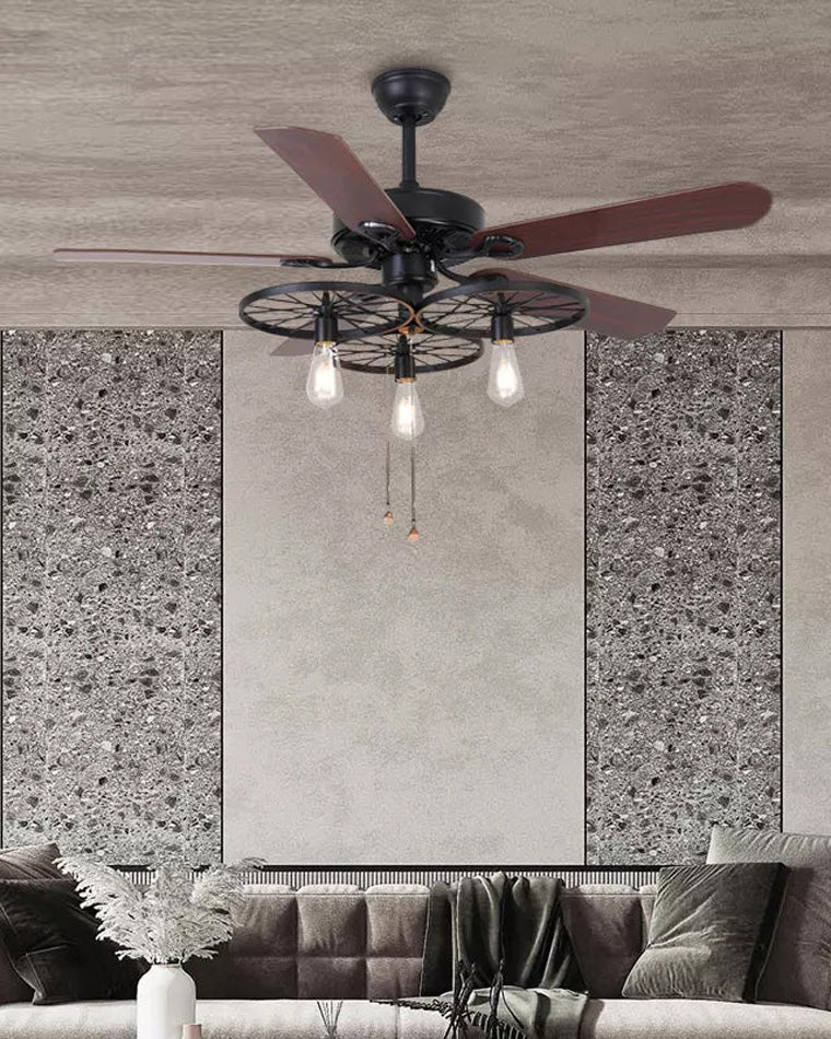 Industrial Ceiling Fan with FerroNox™ Wood Blades